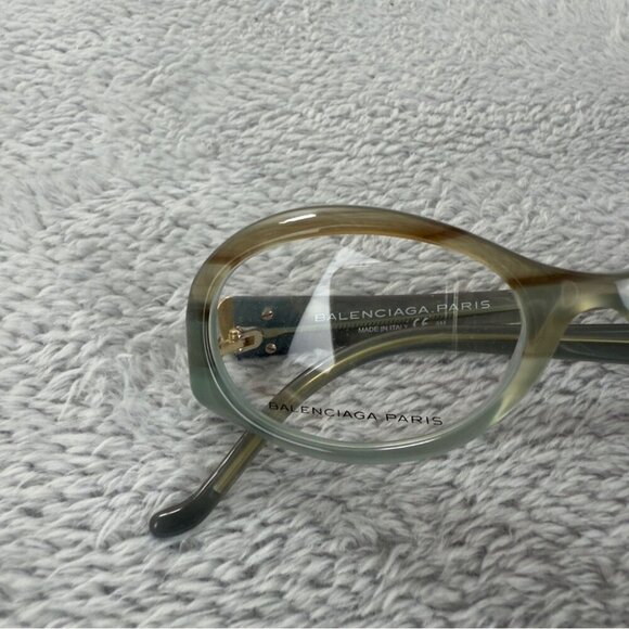 Balenciaga Paris NWT Women Cat Eye Green Glasses Non Prescription BAL 0117 Italy - Picture 10 of 16